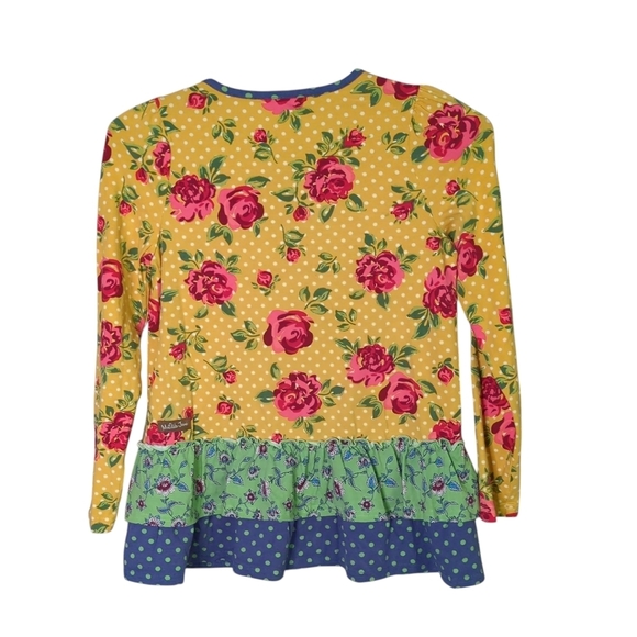 Matilda Jane Choose Your Own Path Setting Sun Tunic Cardigan Size 10 Mixed Print - Picture 2 of 8